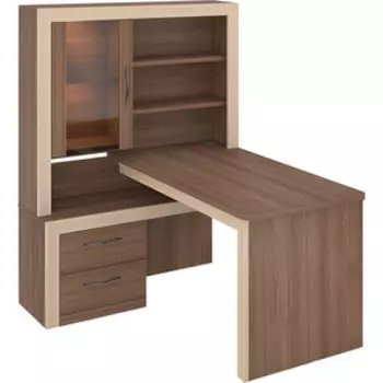 Стол угловой МЭРДЭС СтУ-160 ШКо ЛЕВ шамони/кофе