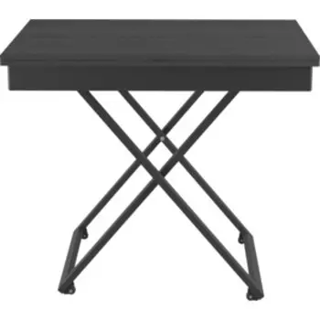 Стол универсальный трансформируемый Мебелик ГЕНРИ лес чёрный/чёрный (П0005796)