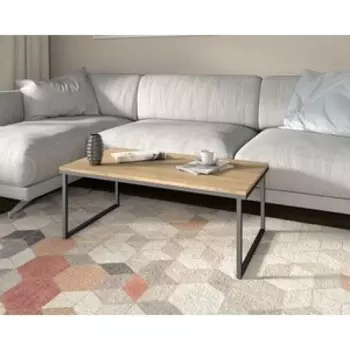 Стол журнальный Бител Ланс Макси / дуб крафт золотой / черный (BIT001385)