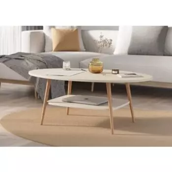 Стол журнальный Гранд Кволити 6-09018 (ЭЛЛИПС) / Айвори (ML876879594)