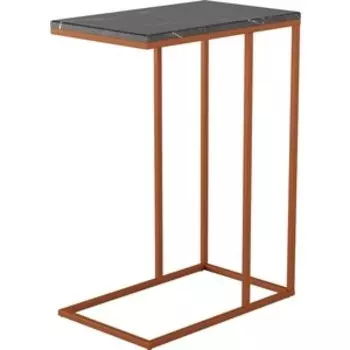 Стол журнальный Калифорния мебель Агами Купер черный мрамор