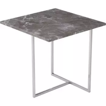 Стол журнальный Мебелик Бекко серый мрамор