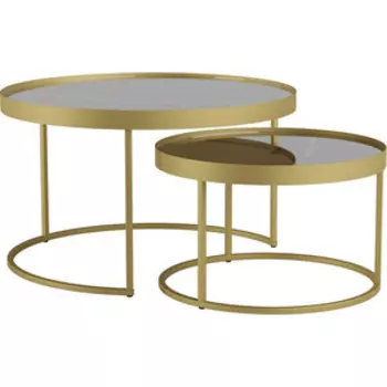 Стол журнальный Калифорния мебель Джуан 550/750 неро/золото