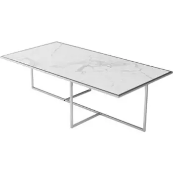 Стол журнальный Калифорния мебель Лоренцо статуарио (керамогранит)