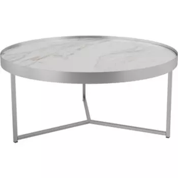 Стол журнальный Калифорния мебель Ориндж калакатта/хром