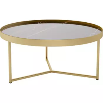 Стол журнальный Калифорния мебель Ориндж сахара нуар/золото