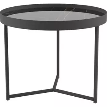 Стол журнальный Калифорния мебель Тайлер сахара нуар/черный матовый