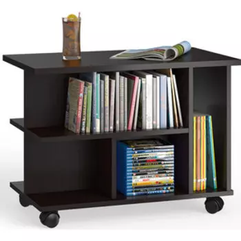 Стол журнальный Мебельный двор С-МД-СЖ-10 венге на колесиках