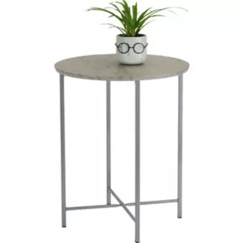 Стол журнальный Мебелик BeautyStyle 16 серый шпат/металик