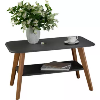 Стол журнальный Мебелик BeautyStyle 18 графит/бук