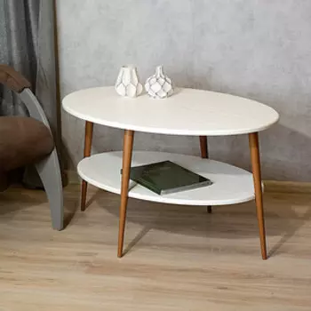 Стол журнальный Мебелик BeautyStyle 29 белый/бук (П0007198)