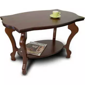 Стол журнальный Мебелик Берже 1 тёмно-коричневый (866)