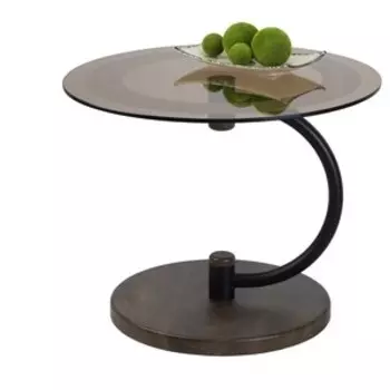 Стол журнальный Мебелик Дуэт 13Н черный, дуб маррон, тонированное (П0005355)