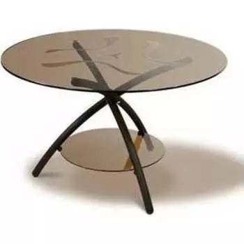 Стол журнальный Мебелик Дуэт 3 черный, тонированное (341)