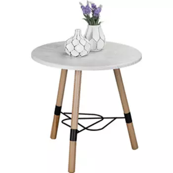 Стол журнальный Мебелик Лючия 3103 серый бетон, бук, дуб дымчатый (П0004585)