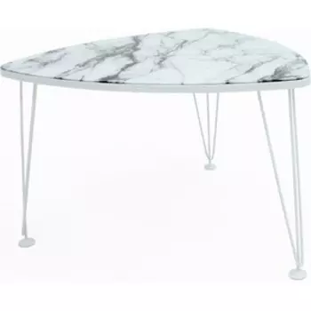 Стол журнальный Мебелик Оникс 1 белый, Luminar 162 (П0005756)