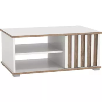 Стол журнальный ОЛМЕКО 51.08 ''Либерти'' (опора h 20 мм) Белый / Дуб Каньон (ML876880914)