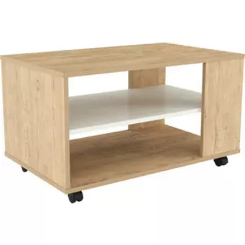 Стол журнальный Сильва Capri НМ 011,42 Х белый текстурный/дуб бунратти (SLV101540)