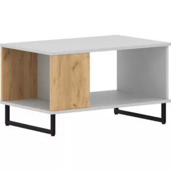 Стол журнальный Сильва НМ 014.86 Бруно Серый Камень/Дуб Крафт Золотой