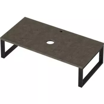 Столешница 1Marka Grunge Loft 100х48 бетон темно-серый (У85838)