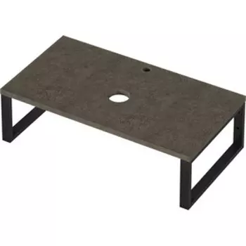 Столешница 1Marka Grunge Loft 90х48 бетон темно-серый (У85837)