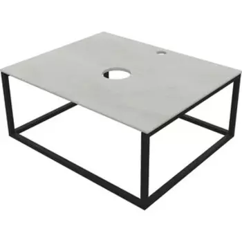 Столешница 1Marka Loft 59х48 светло-серый/черный (Ц0000008734)