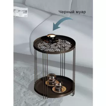 Столик журнальный Мебелик SHT-CT82 чёрный муар (П0007382)