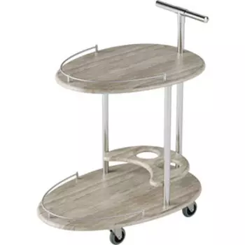 Столы сервировочные Калифорния мебель Фуршет Дуб беленый