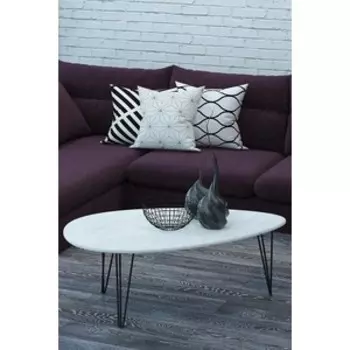 Столы журнальные Мебелик Шеффилд Белый бетон