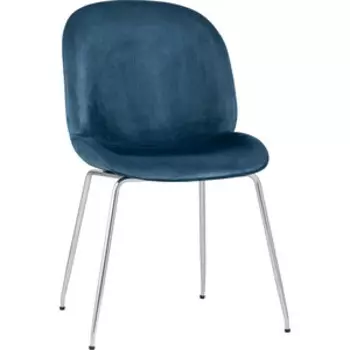 Stool Group Стул Турин бархат маренго хромированные ножки