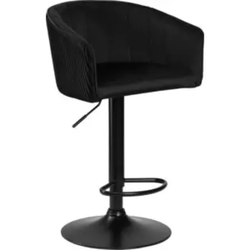 Стул барный Dobrin DARCY BLACK LM-5025_BlackBase черный велюр (1922-21)