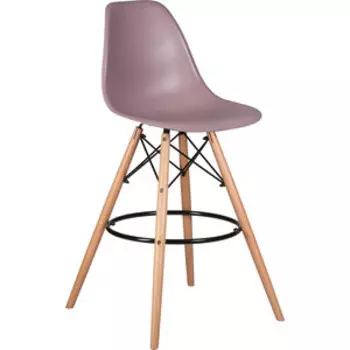 Стул барный Dobrin DSW BAR LMZL-PP638G ножки светлый бук, цвет сиреневый (P-04)