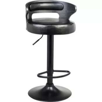 Стул барный Dobrin FRED BLACK LMZ-1018_BlackBase черное дерево, черный