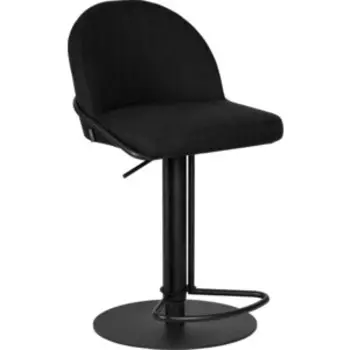 Стул барный Dobrin OLIVER LMN-1620 черная ткань (SLR-10)