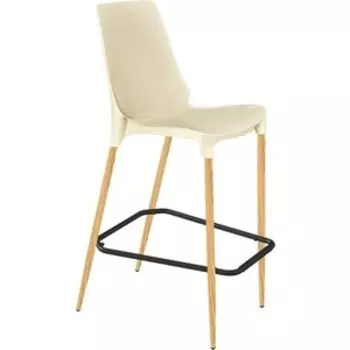 Стул барный Sheffilton SHT-ST75/S69 бежевый/светлый орех