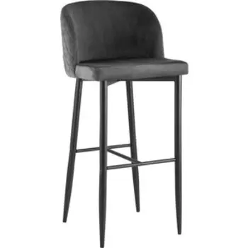 Барный стул Stool Group Оскар вельвет серый MC11B velvet HLR-21 dual