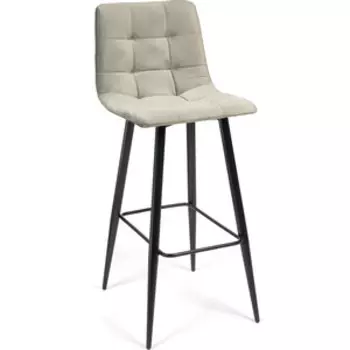 Барный стул TetChair Chilly (mod.7095) ткань/металл серый barkhat 26/черный