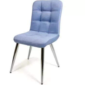 Стул Бител Милан (хром, велюр голубой)