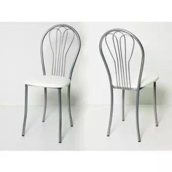 Стул Бител Ромашка (серебро борнео милк)