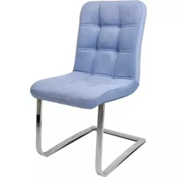 Стул Бител Турин (хром, велюр голубой)