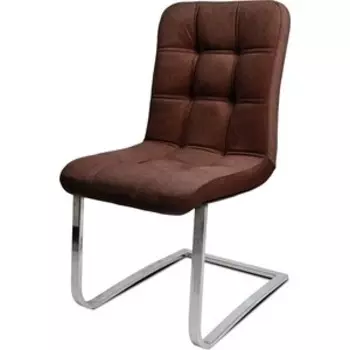 Стул Бител Турин (хром, велюр шоколад)