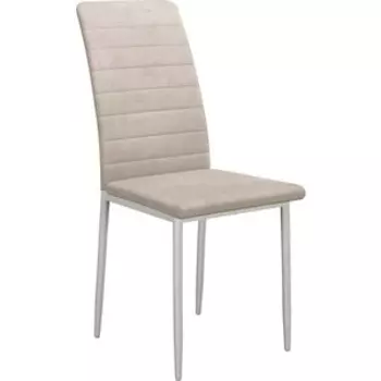 Стул Dikline Текс каркас белый B03 бежевый