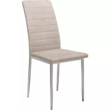 Стул Dikline Текс каркас хром B03 бежевый