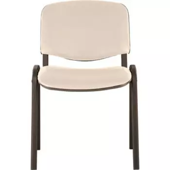 Стул для персонала и посетителей Brabix Iso CF-005 черный каркас/кожзам бежевый (531978)