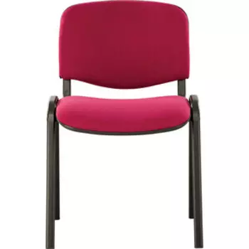 Стул для персонала и посетителей Brabix Iso CF-005 черный каркас/ткань бордовая (531975)