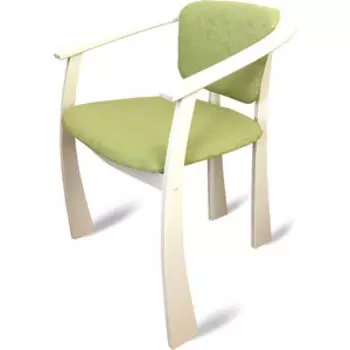 Стул- кресло Мебелик Лерой ткань лайм, каркас дуб шампань