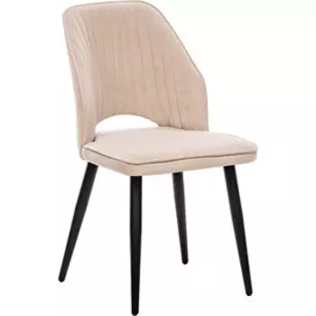 Стул Leset Арман, металл черный, велюр Бежевый