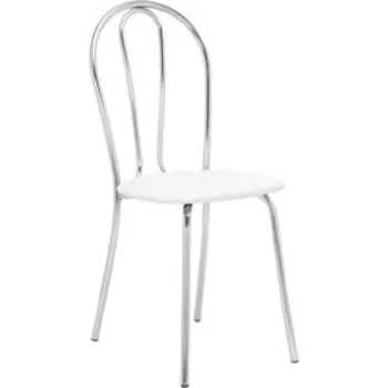 Стул Leset Луар хром, экокожа белая