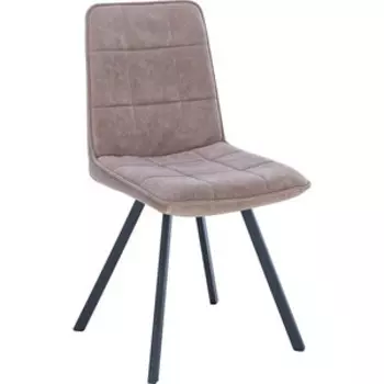 Стул Leset Норман металл черный ткань латте