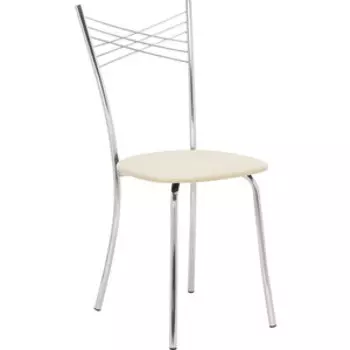 Стул Leset Рейн хром, экокожа бежевая